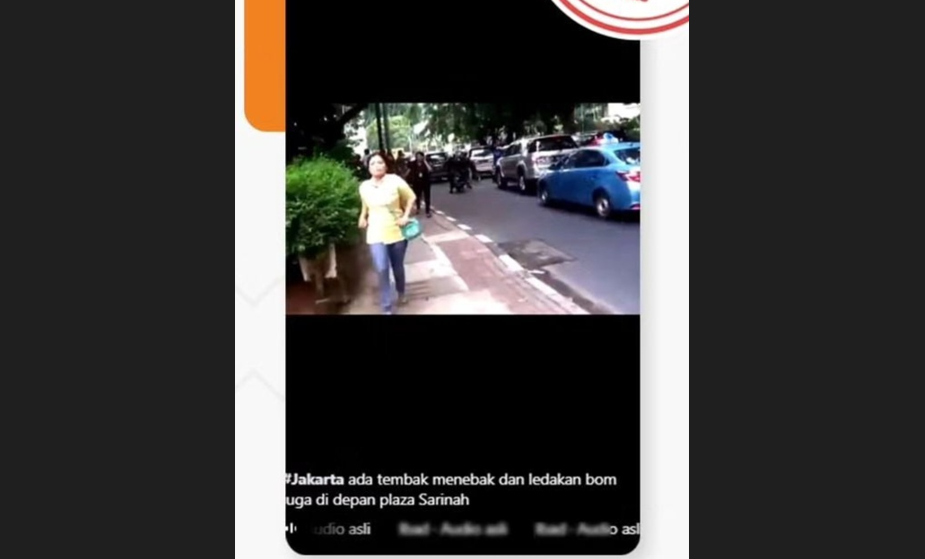 [HOAKS atau FAKTA]: 3 Maret 2024 Terjadi Aksi Baku Tembak di Sarinah