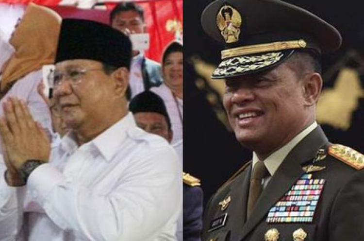 Di Kalangan Militer, Gatot Lebih Populer Dibandingkan Prabowo