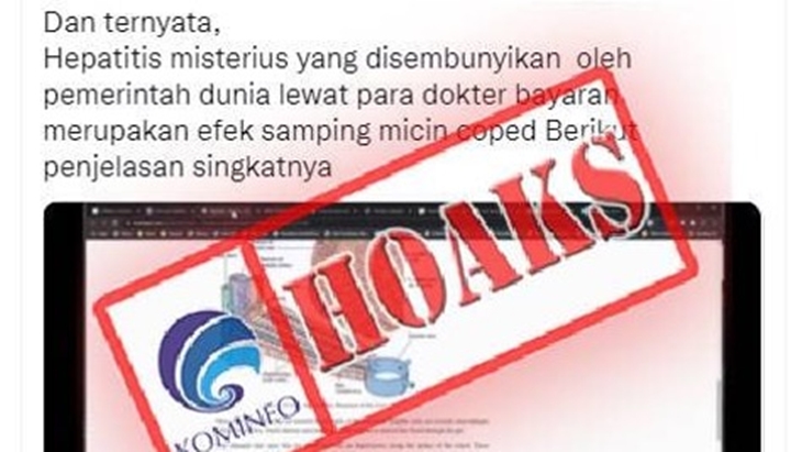 [HOAKS atau FAKTA]: Hepatitis Akut akibat Efek Samping Vaksin COVID-19