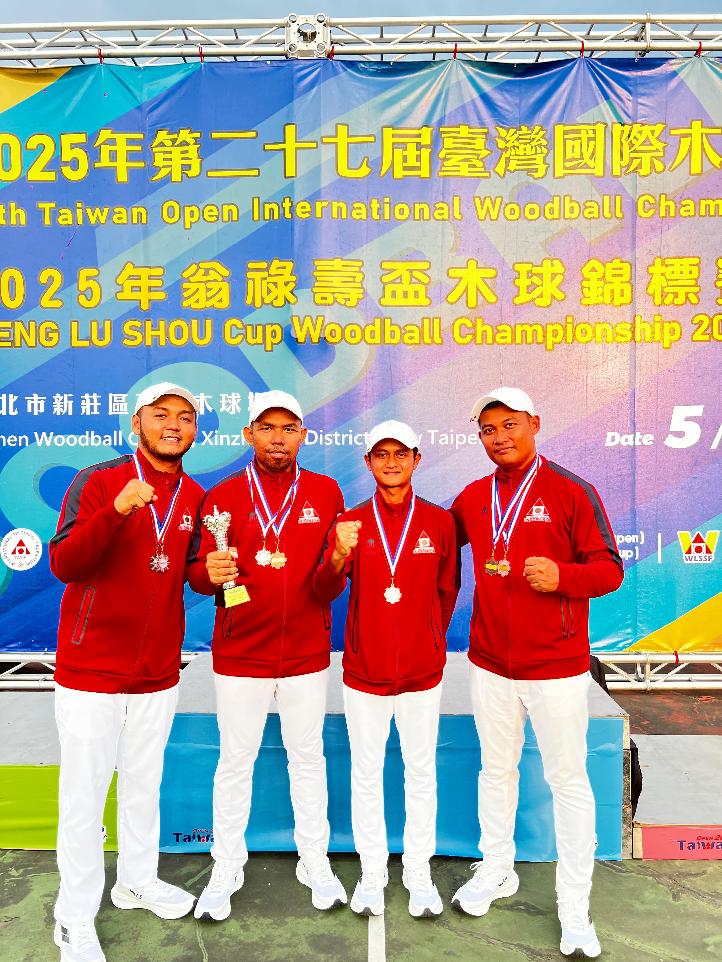 Tim stroke putra meraih medail perak di Taiwan Open 2025