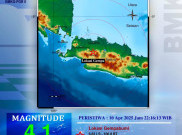 Bogor Diguncang Gempa, Kamis (10/4) Malam, Dipicu Retakan di Kerak Bumi