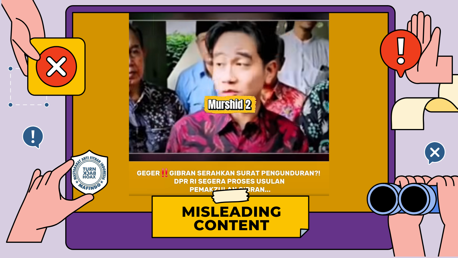 [HOAKS atau FAKTA]: Gibran Sudah Serahkan Surat Pengunduran Dirinya sebagai Wapres