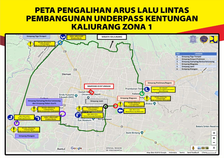 Pengalihan lalu lintas kaliurang