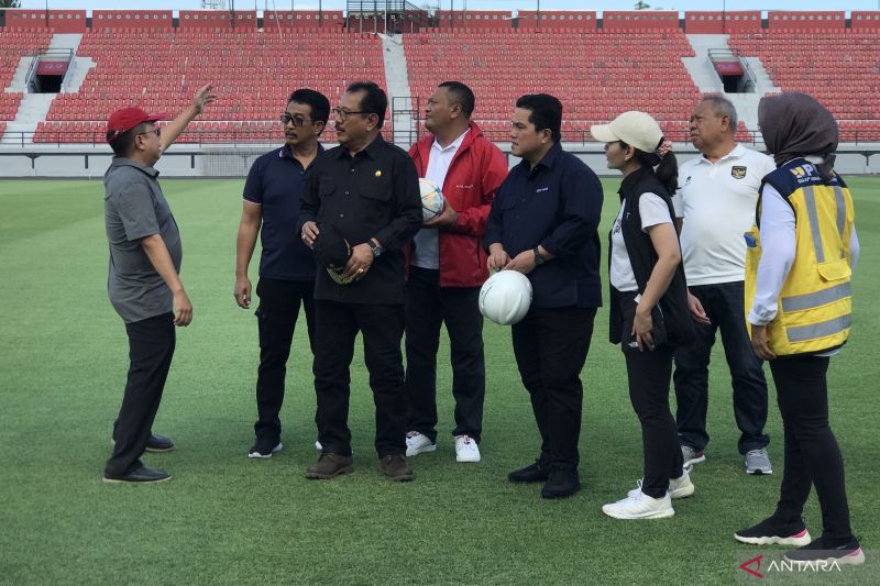 Catatan Erick Thohir setelah Kunjungi Stadion Dipta Gianyar