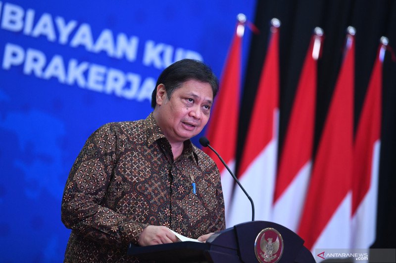 Menko Perekonomian Airlangga Hartarto. (Foto: Antara)