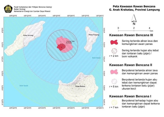 Status Gunung Anak Krakatau Level III, Evakuasi Warga Belum Dilakukan