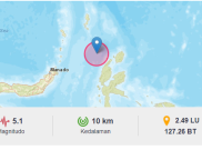 Gempa Magnitudo 5,1 Landa Tobelo Maluku Utara