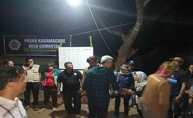 Gubernur Jateng Ganjar Pranowo di Lombok