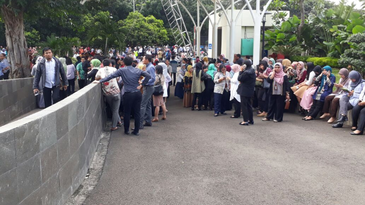 Suasana gempa KPK