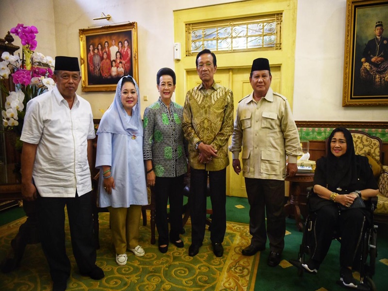Prabowo bersama Sultan Hamengku Buwono X