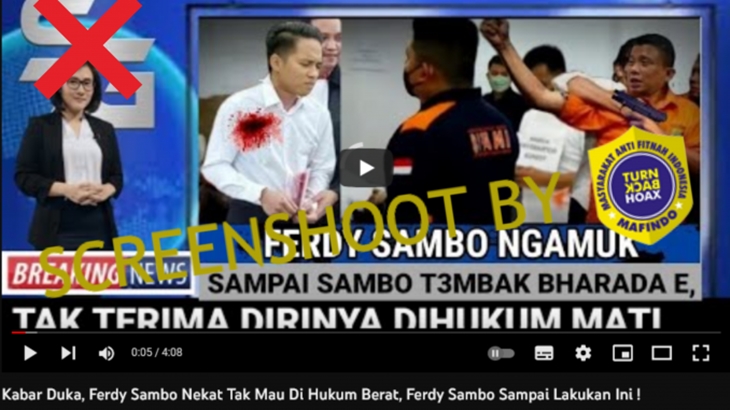 [HOAKS atau FAKTA]: Ferdy Sambo Ngamuk Tak Terima Dihukum Mati