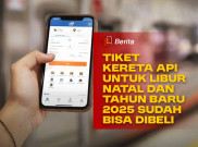 Tiket Kereta Api untuk Libur Natal dan Tahun Baru 2025 Sudah Bisa Dibeli