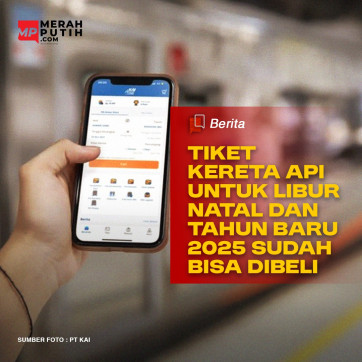 Tiket Kereta Api untuk Libur Natal dan Tahun Baru 2025 Sudah Bisa Dibeli