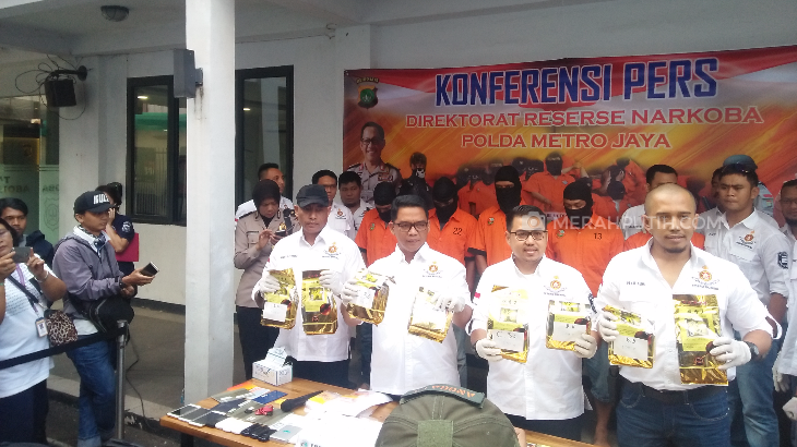 Ringkus Lima Sindikat Narkoba, Polisi Sita 20 Kilogram Sabu