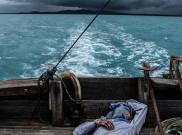 Foto: Ketika Laut Meninggalkan Nelayan Pulau Bangka