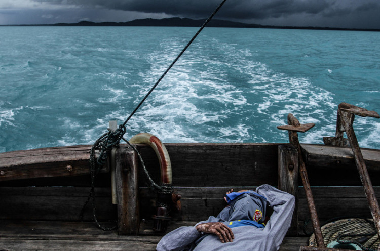 Foto: Ketika Laut Meninggalkan Nelayan Pulau Bangka