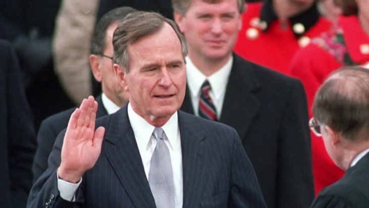 George Bush Sr presiden AS ke 41. (Foto: NBC News)