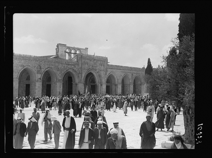   Masjid Al-Aqsa (antara 1934-1939). (Foto: Library of Congress/American Colony (Jerusalem). Photo Dept., photographer)