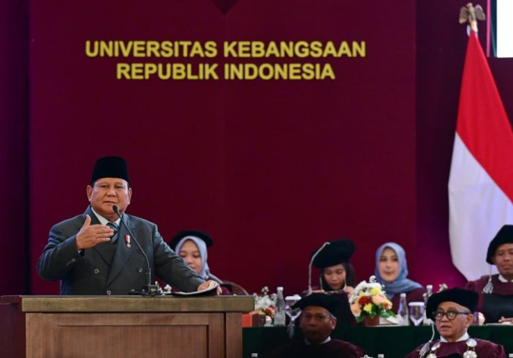 Saat Presiden Prabowo Ajak Wisudawan Nyanyikan Bersama Kasih Ibu, Ingatkan Sosok Paling Berharga