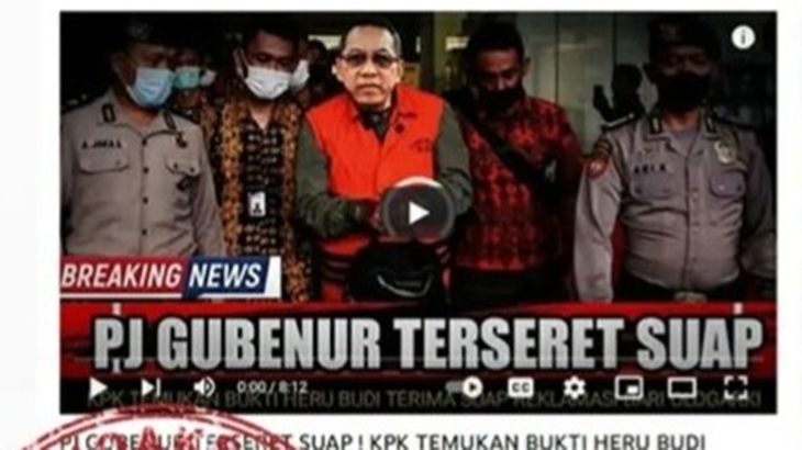 [HOAKS atau FAKTA]: Pj DKI 1 Terseret Kasus Suap Reklamasi