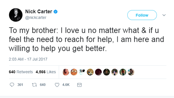 nick carter twitter