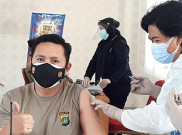 100 Anggota Polres Jakarta Pusat Divaksin COVID-19