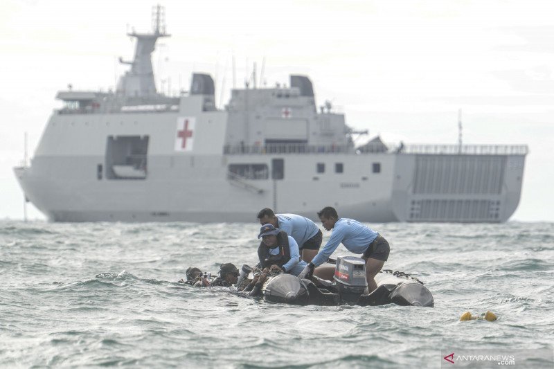 Pencarian Sriwijaya Air. (Foto: Antara)