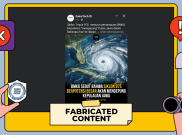 [HOAKS atau FAKTA]: Dikepung Siklon 97s, Badai Besar dan Hujan Ekstrem bakal Terjadi di Pulau Jawa