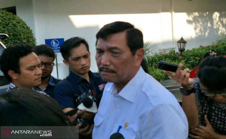 Menteri Perhubungan ad interim Luhut Panjaitan sebut larangan mudik mulai tanggal 24 April