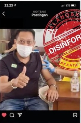Tangkapan layar hoaks. (Foto: Antara)