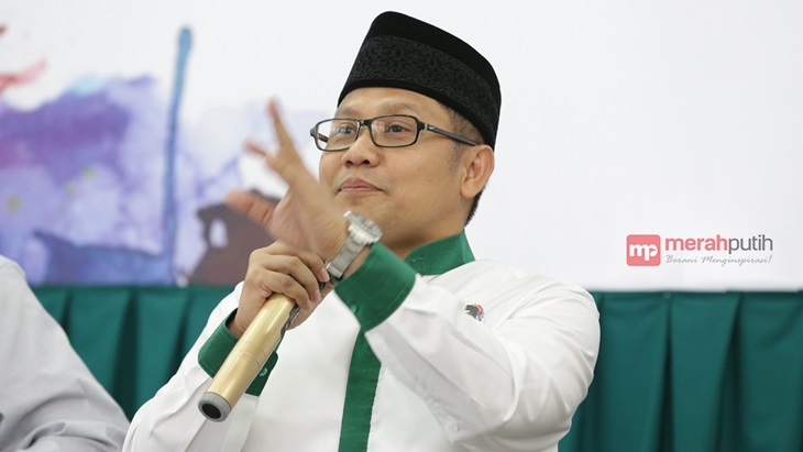 Ketua Umum PKB Muhaimin Iskandar saat berbicara dalam Talk Show 'Mengembalikan Spirit Gusdur' (MP/Rizki Fitrianto)
