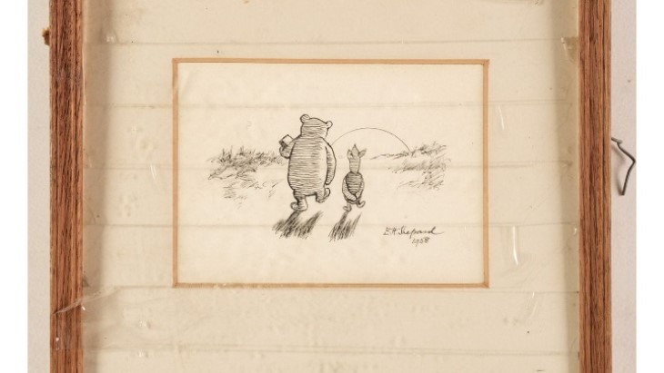 Sketsa Tua Winnie The Pooh di Balik Laci yang Terlupakan