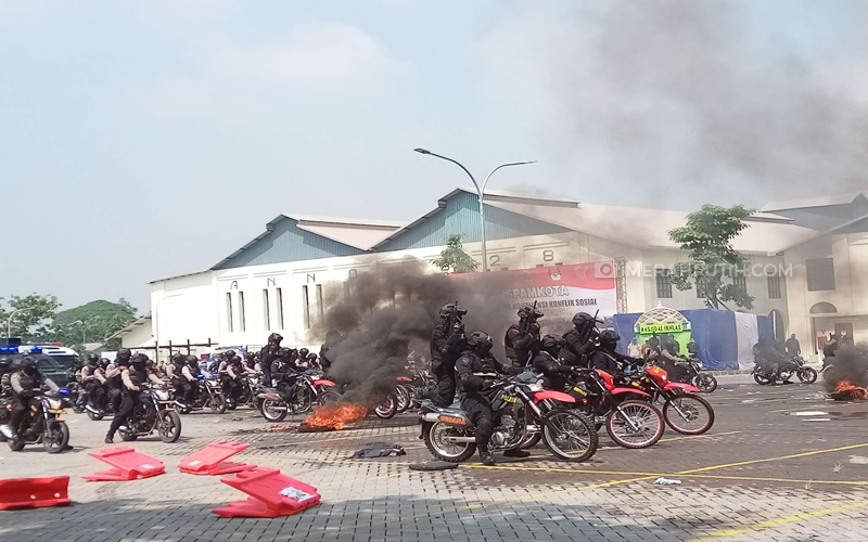 Antisipasi Kerawanan Pemilu, Mabes Polri Gelar Simulasi Pengamanan di Solo
