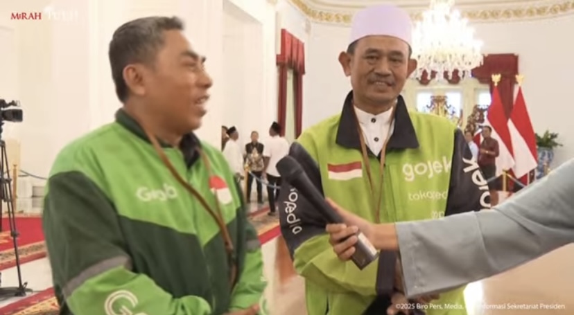 Hadiri Open House Prabowo di Istana, Ojol Singgung Beda Perlakukan di Mal