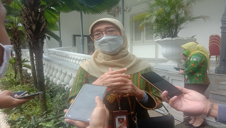 Kepala Dinas Kesehatan (Kadinkes) DKI, Widyastuti di Balai Kota DKI, Jakarta Pusat, Kamis (28/1).