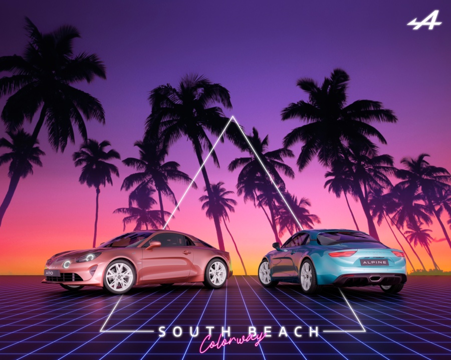 Alpine Sport A110 South Beach Colorway Ramaikan Grand Prix F1 Miami