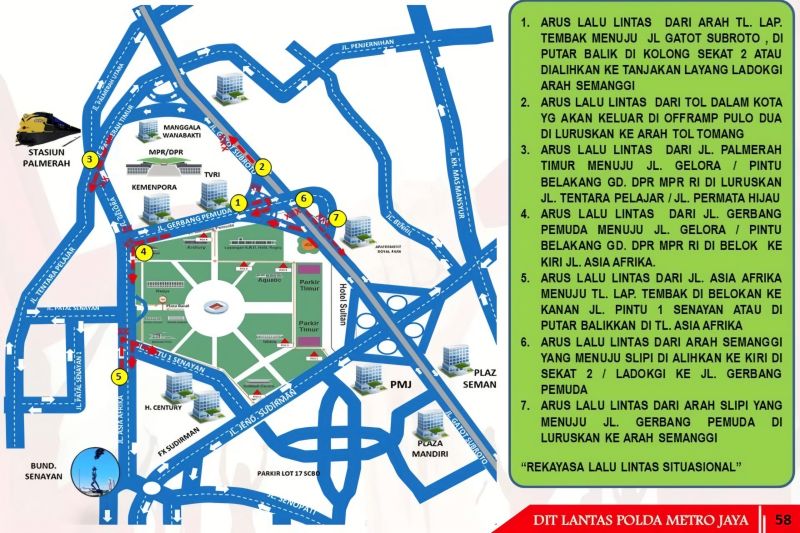 7 Alternatif Rekayasa Lalu Lintas Sidang Tahunan MPR