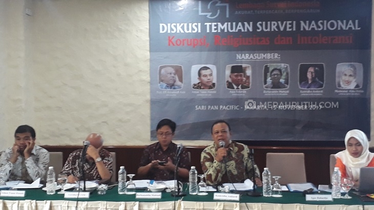 Survei LSI: 54 Persen Warga Nilai Dua Tahun Terakhir Korupsi Meningkat