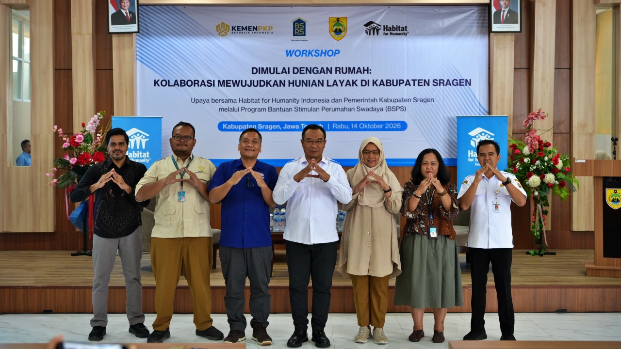 Kolaborasi Habitat for Humanity dan Pemkab Sragen Dorong Hunian Layak bagi 101 Keluarga