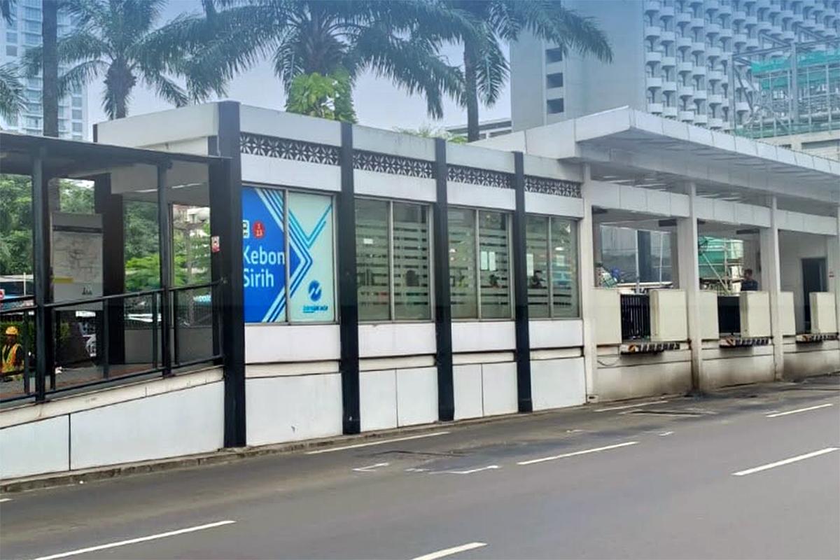 Transjakarta Tutup Halte Kebon Sirih Mulai Malam Ini Akibat Pembangunan MRT Jakarta Fase 2