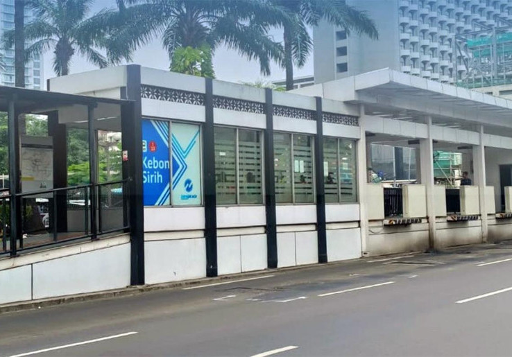 Transjakarta Tutup Halte Kebon Sirih Mulai Malam Ini Akibat Pembangunan MRT Jakarta Fase 2
