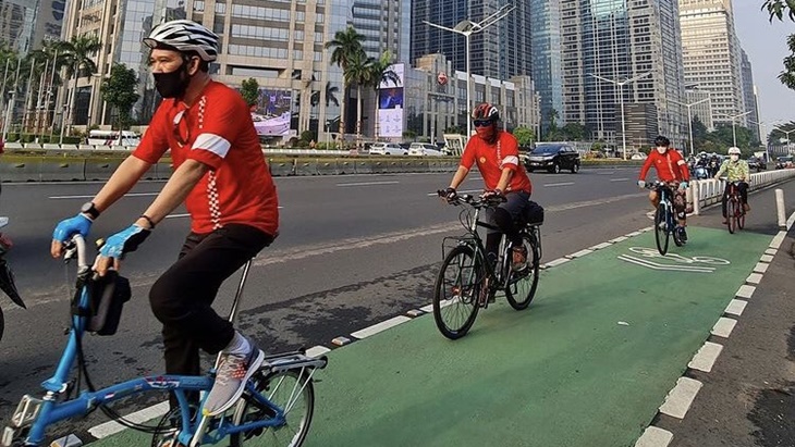 Jalur Sepeda Pertama Kali Diresmikan