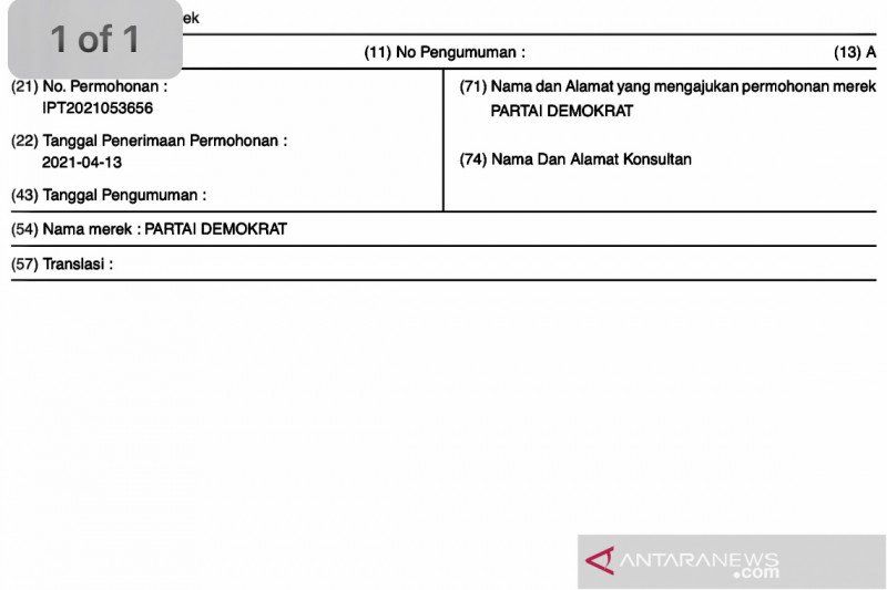 Pendaftaran logo partai. (Foto: Antara)