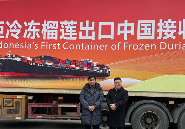 Indonesia Ekspor Perdana 23 Ton Durian Beku ke China dengan Nilai Rp 2 Miliar