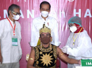Kala Gatotkaca dan Petruk Disuntik Vaksin COVID-19