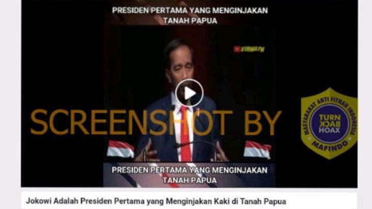[HOAKS atau FAKTA]: Jokowi Presiden Pertama Menginjakan Kaki di Tanah Papua