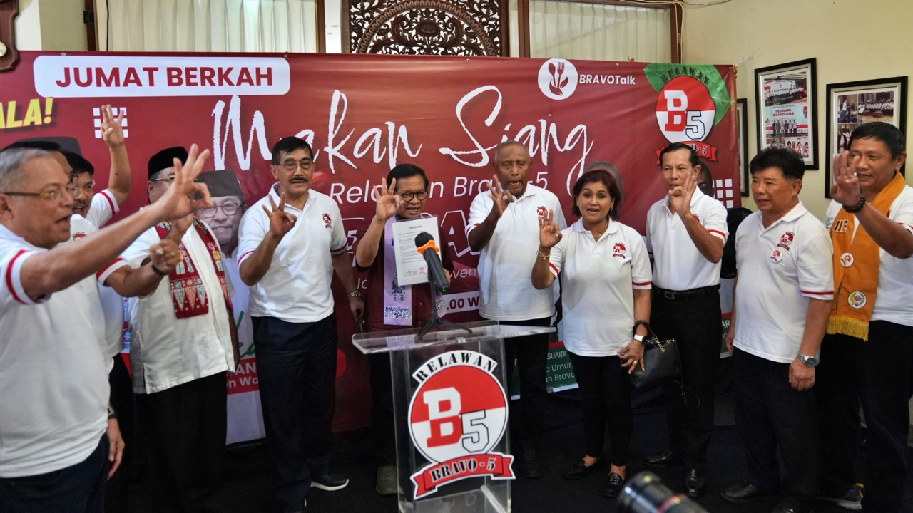 Relawan Bentukan Luhut Deklarasikan Dukungan ke Pramono-Rano