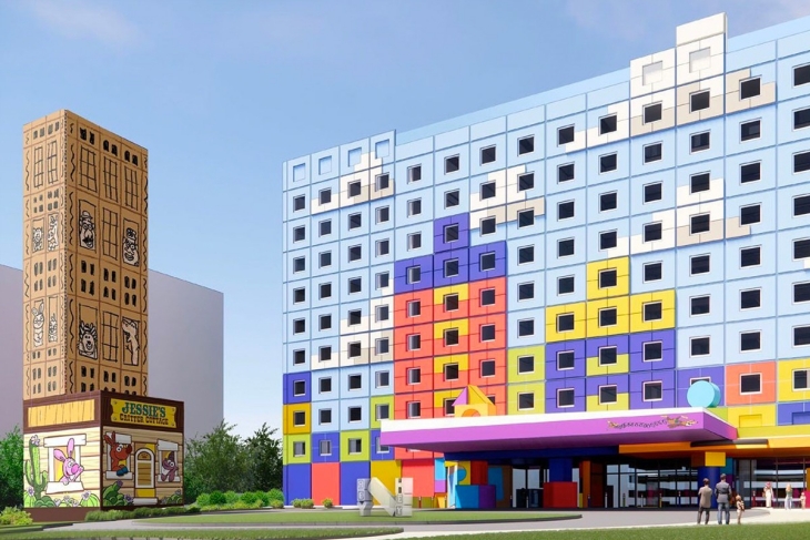 Hotel Toy Story dengan 11 lantai 595 kamar. (Foto: Tokyo Disney Resort)