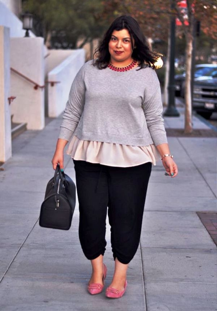 Trivia 1 _ Peplum shirt akan membuat orang fokus terhadap pola menyerupai rok (Foto_ Pinterest_gymbuddynow.com)