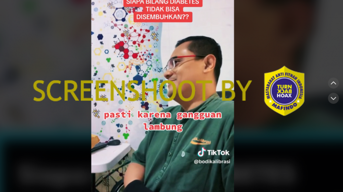 [HOAKS atau FAKTA]: Penyakit Diabetes Bukan Karena Kadar Gula Darah yang Tinggi